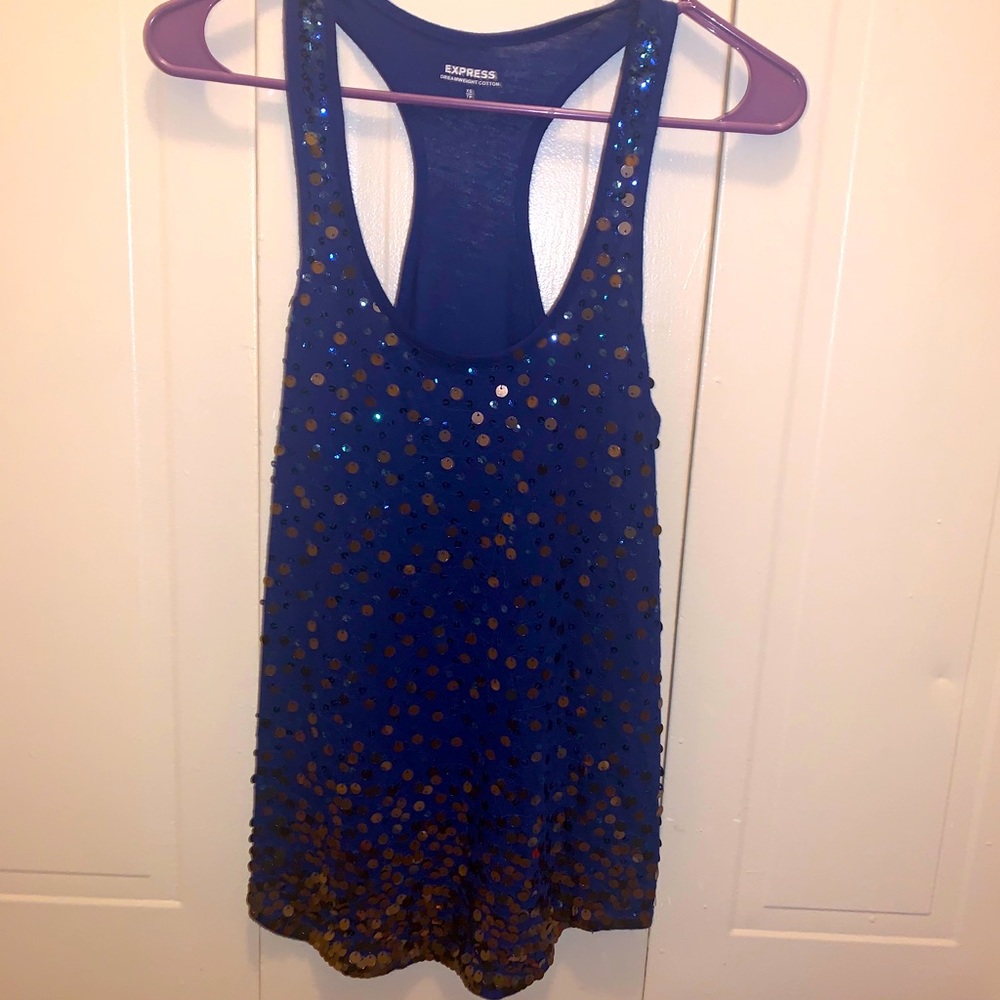 Sequin tank top